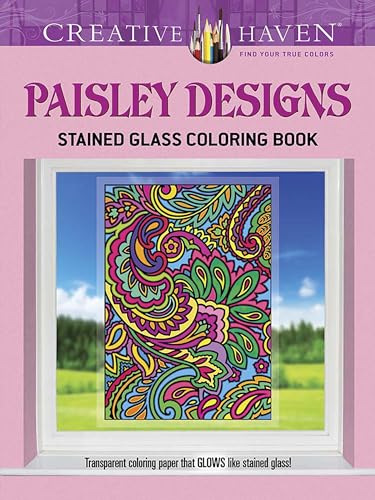 Beispielbild fr Creative Haven Paisley Designs Stained Glass Coloring Book (Adult Coloring Books: Art & Design) zum Verkauf von BooksRun