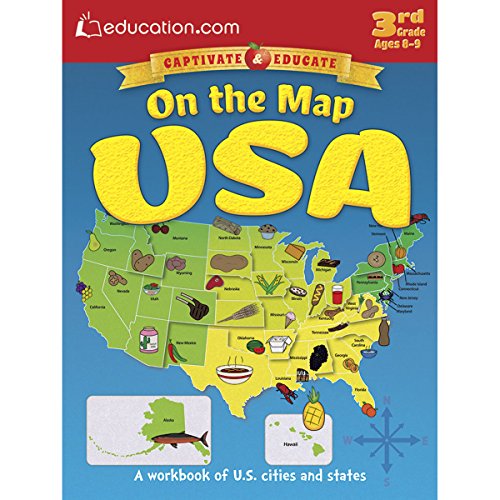 Stock image for On the Map USA: A Workbook of U.S. Cities and States for sale by ThriftBooks-Dallas