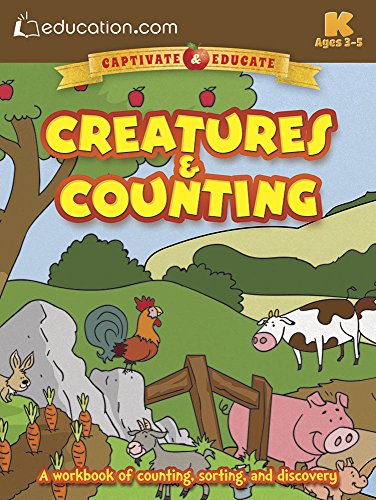 Stock image for Creatures & Counting: A workbook of counting, sorting, and discovery for sale by Irish Booksellers