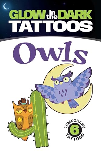 9780486803234: Glow-in-the-Dark Tattoos Owls (Little Activity Books)