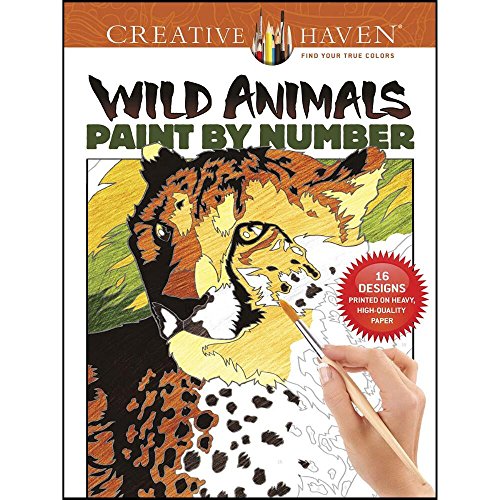 Stock image for Creative Haven Wild Animals Paint by Number (Creative Haven Coloring Books) for sale by HPB-Emerald