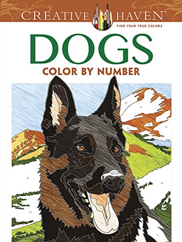Beispielbild fr Creative Haven Dogs Color by Number Coloring Book (Adult Coloring) zum Verkauf von HPB-Diamond