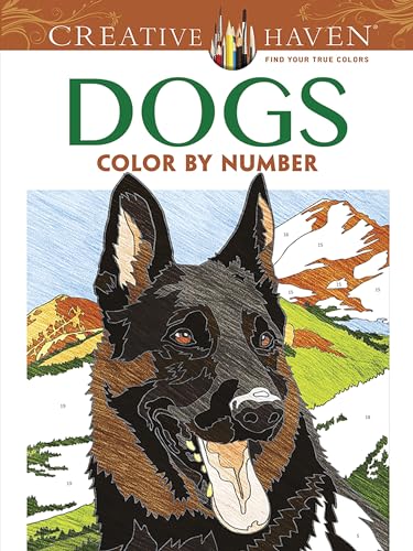 Stock image for Creative Haven Dogs Color by Number Coloring Book (Adult Coloring) for sale by HPB-Diamond