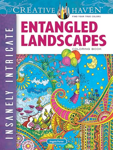 Stock image for Creative Haven Insanely Intricate Entangled Landscapes Coloring Book for sale by Blackwell's