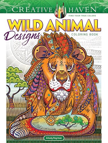 Beispielbild fr Creative Haven Wild Animal Designs Coloring Book (Adult Coloring Books: Animals) zum Verkauf von HPB-Diamond