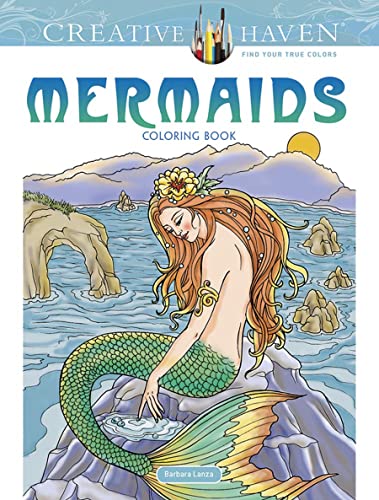 Imagen de archivo de Creative Haven Mermaids Coloring Book: Relax & Unwind with 31 Stress-Relieving Illustrations (Adult Coloring Books: Fantasy) a la venta por HPB-Diamond