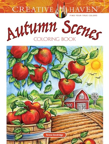 Stock image for Creative Haven Autumn Scenes Coloring Book (Adult Coloring Books: Seasons) for sale by Blue Vase Books