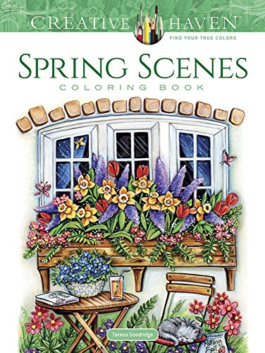 Stock image for Creative Haven Spring Scenes Coloring Book for sale by Blackwell's