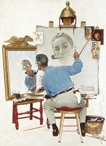 9780486814575: Norman Rockwell's Triple Self-Portrait from The Saturday Evening Post Notebook
