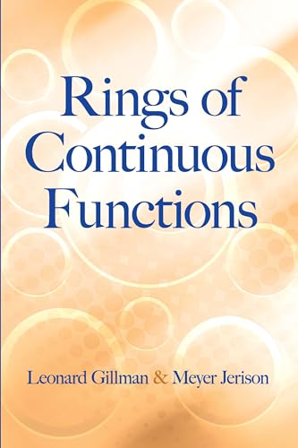 Beispielbild fr Rings of Continuous Functions zum Verkauf von Blackwell's