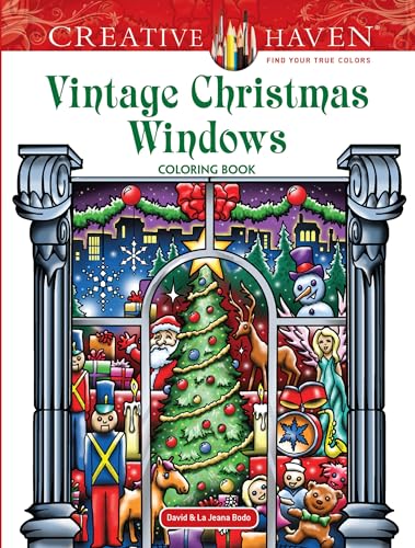 Stock image for Creative Haven Vintage Christmas Windows Coloring Book for sale by Blackwell's