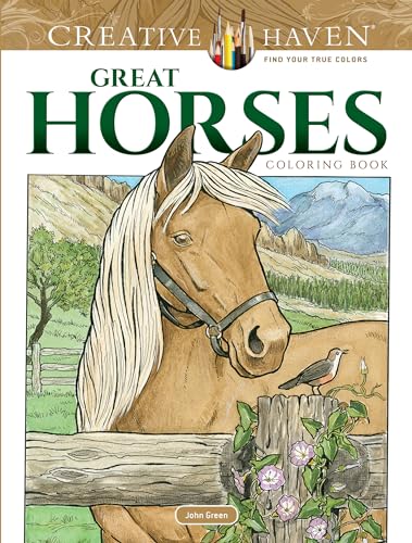 Stock image for Adult Coloring Great Horses Coloring Book (Adult Coloring Books: Animals) for sale by GF Books, Inc.