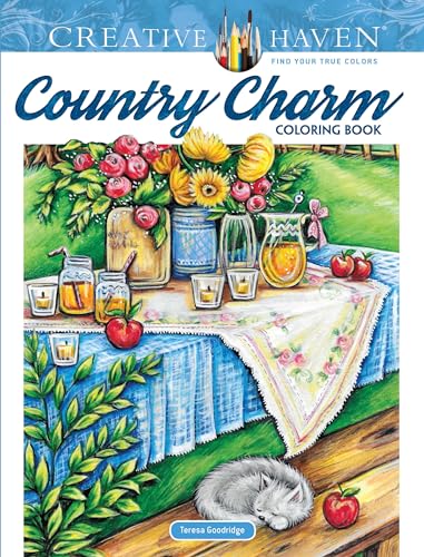 Stock image for Creative Haven Country Charm Coloring Book (Creative Haven Coloring Books) for sale by SecondSale