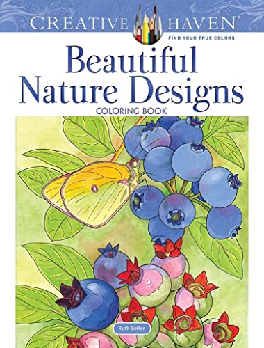 Stock image for Creative Haven Beautiful Nature Designs Coloring Book: Relax Find Your True Colors (Adult Coloring Books: Nature) for sale by Goodwill
