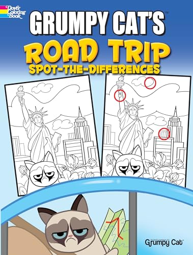 9780486824703: Grumpy Cat's Road Trip Spot-the-Differences (Dover Kids Activity Books: Animals)