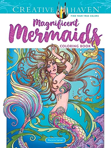 Imagen de archivo de Creative Haven Magnificent Mermaids Coloring Book (Creative Haven Coloring Books) a la venta por PlumCircle