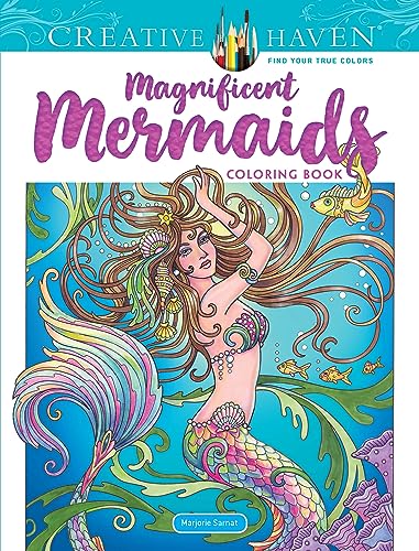 Stock image for Creative Haven Magnificent Mermaids Coloring Book (Adult Coloring Books: Fantasy) for sale by Goodwill of Colorado