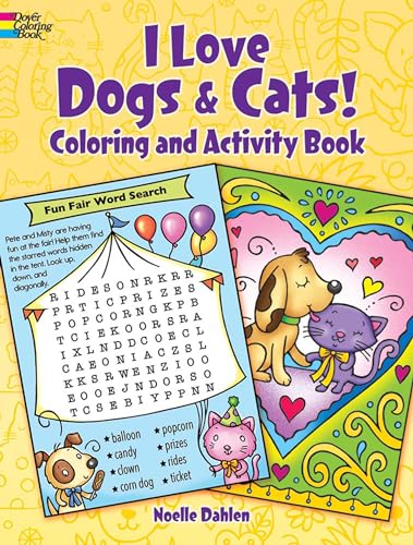 9780486833200: I Love Dogs and Cats! Coloring & Activity Book (Dover Kids Activity Books: Animals)