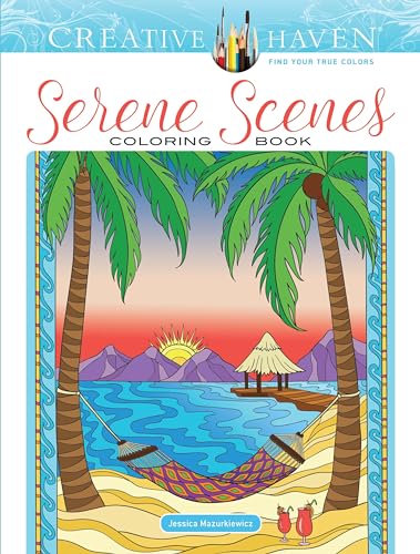 Stock image for Creative Haven Serene Scenes Coloring Book for sale by Blackwell's