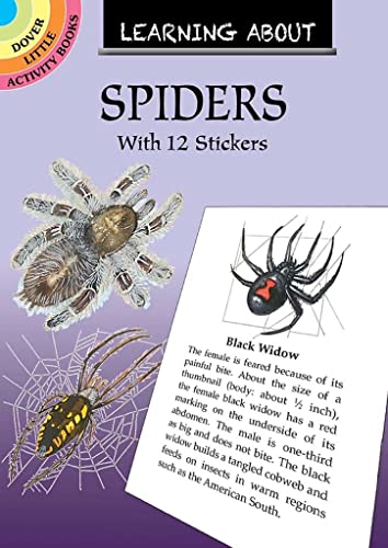 Stock image for Learning About Spiders: With 12 Stickers (Dover Little Activity Books: Insects) for sale by Ria Christie Collections
