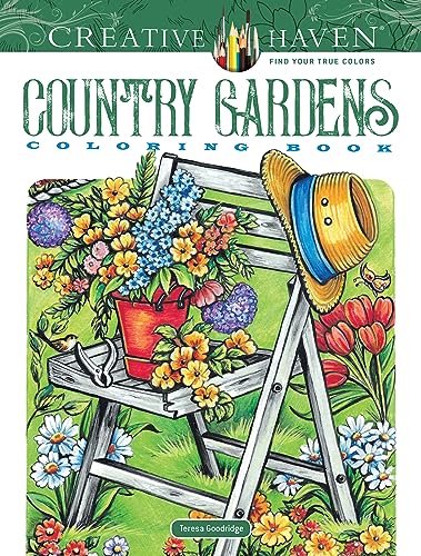 9780486840451: Creative Haven Country Gardens Coloring Book (Adult Coloring Books: In The Country)