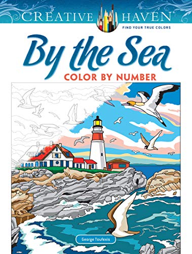 Immagine stock per Creative Haven by the Sea Color by Number