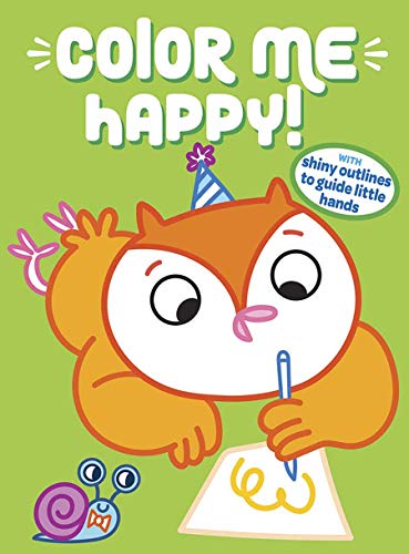 9780486841205: Color Me Happy! (Green): With Shiny Outlines to Guide Little Hands (Dover Animal Coloring Books)
