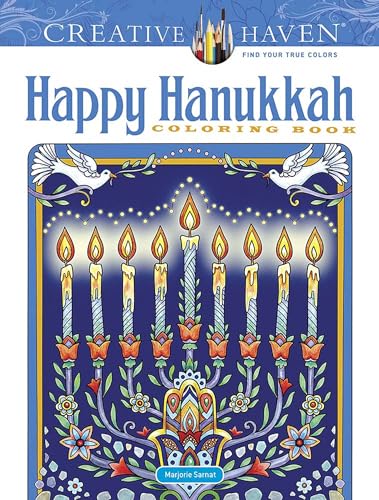 Beispielbild fr Creative Haven Happy Hanukkah Coloring Book (Adult Coloring Books: Holidays & Celebrations) zum Verkauf von Half Price Books Inc.