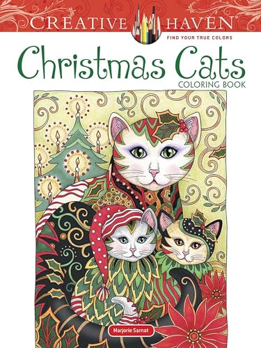 Beispielbild fr Creative Haven Christmas Cats Coloring Book (Creative Haven Coloring Books) zum Verkauf von PlumCircle