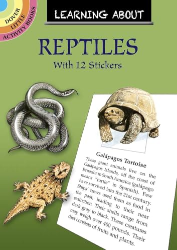 Imagen de archivo de Learning About Reptiles (Dover Little Activity Books) a la venta por SecondSale
