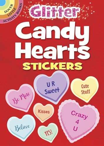 9780486844664: Glitter Candy Hearts Stickers (Dover Little Activity Books: Love)