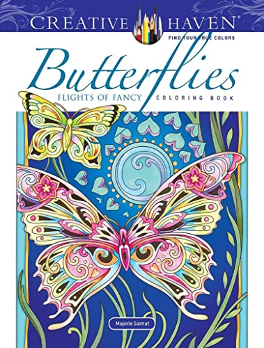 Beispielbild fr Creative Haven Butterflies Flights of Fancy Coloring Book (Creative Haven Coloring Books) zum Verkauf von SecondSale
