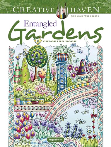 Stock image for Creative Haven Entangled Gardens Coloring Book (Adult Coloring Books: Flowers & Plants) for sale by GF Books, Inc.