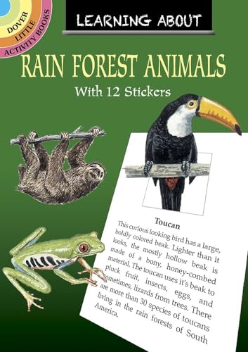 Stock image for Learning About Rain Forest Animals (Dover Little Activity Books: Animals) for sale by Books Unplugged