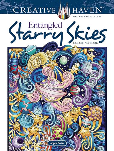 Stock image for Creative Haven Entangled Starry Skies Coloring Book (Adult Coloring Books: Nature) for sale by GF Books, Inc.