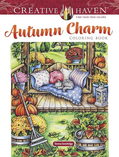 Stock image for Creative Haven Autumn Charm Coloring Book (Adult Coloring Books: for sale by Hawking Books