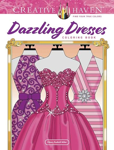 Beispielbild fr Creative Haven Dazzling Dresses Coloring Book (Adult Coloring Books: Fashion) zum Verkauf von Reliant Bookstore