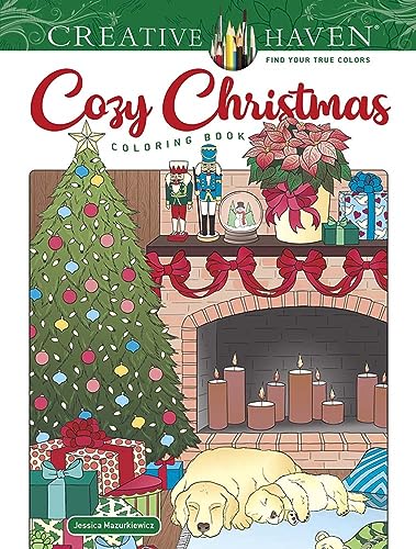 Beispielbild fr Creative Haven Cozy Christmas Coloring Book (Creative Haven Coloring Books) zum Verkauf von PlumCircle