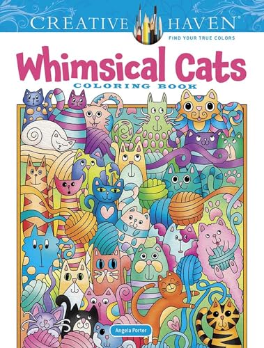 Stock image for Creative Haven Whimsical Cats Coloring Book (Adult Coloring Books: Pets) for sale by GF Books, Inc.