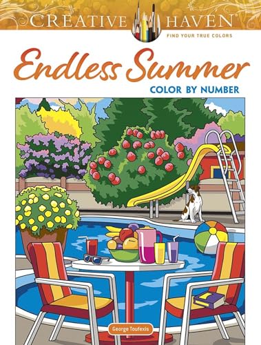 Stock image for Creative Haven Endless Summer Color by Number (Creative Haven Coloring Books) for sale by SecondSale