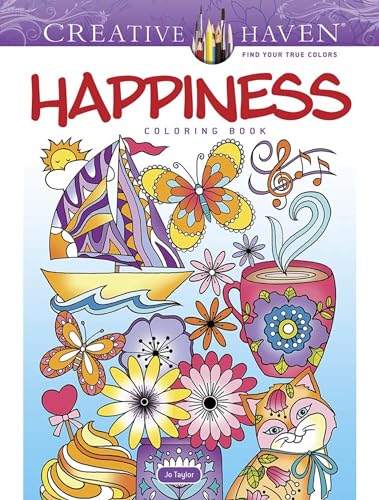 Beispielbild fr Creative Haven Happiness Coloring Book (Adult Coloring Books: Calm) zum Verkauf von SecondSale