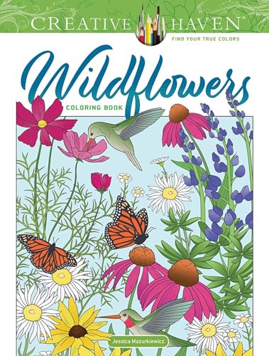 Imagen de archivo de Creative Haven Wildflowers Coloring Book (Adult Coloring Books: Flowers & Plants) a la venta por PlumCircle