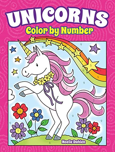 9780486849836: Unicorns Color by Number (Dover Fantasy Coloring Books)