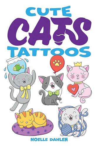 Stock image for Cute Cats Tattoos (Dover Little Activity Books: Pets) for sale by GF Books, Inc.