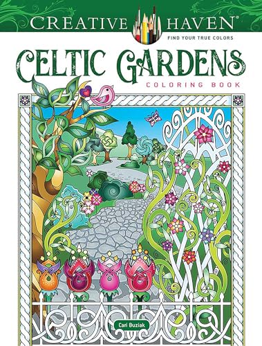 Stock image for Creative Haven Celtic Gardens Coloring Book for sale by Better World Books