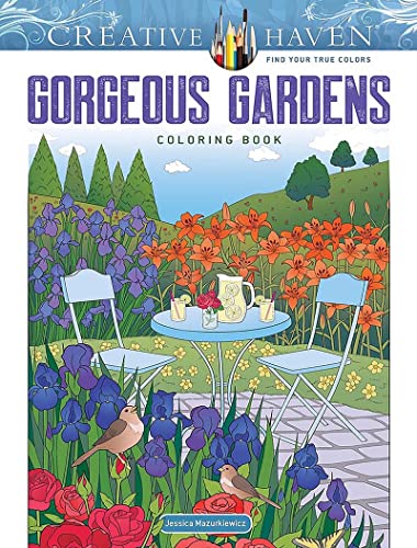 Stock image for Creative Haven Gorgeous Gardens Coloring Book (Adult Coloring Books: Flowers & Plants) for sale by PlumCircle