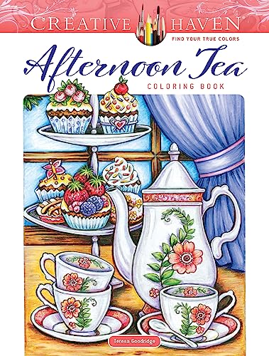 Stock image for Creative Haven Afternoon Tea Coloring Book (Adult Coloring Books: Food & Drink) for sale by PlumCircle