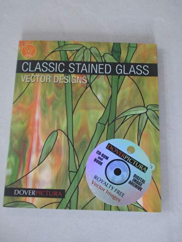 Beispielbild fr Classic Stained Glass Vector Designs (Dover Pictura Electronic Clip Art) zum Verkauf von WorldofBooks