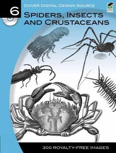 Stock image for Dover Digital Design Source #6: Spiders, Insects and Crustaceans (Dover Electronic Clip Art) for sale by WorldofBooks