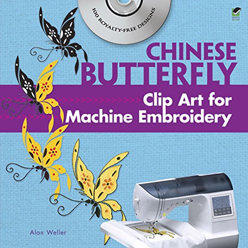 Stock image for Chinese Butterfly Clip Art for Machine Embroidery [With CDROM] for sale by ThriftBooks-Dallas